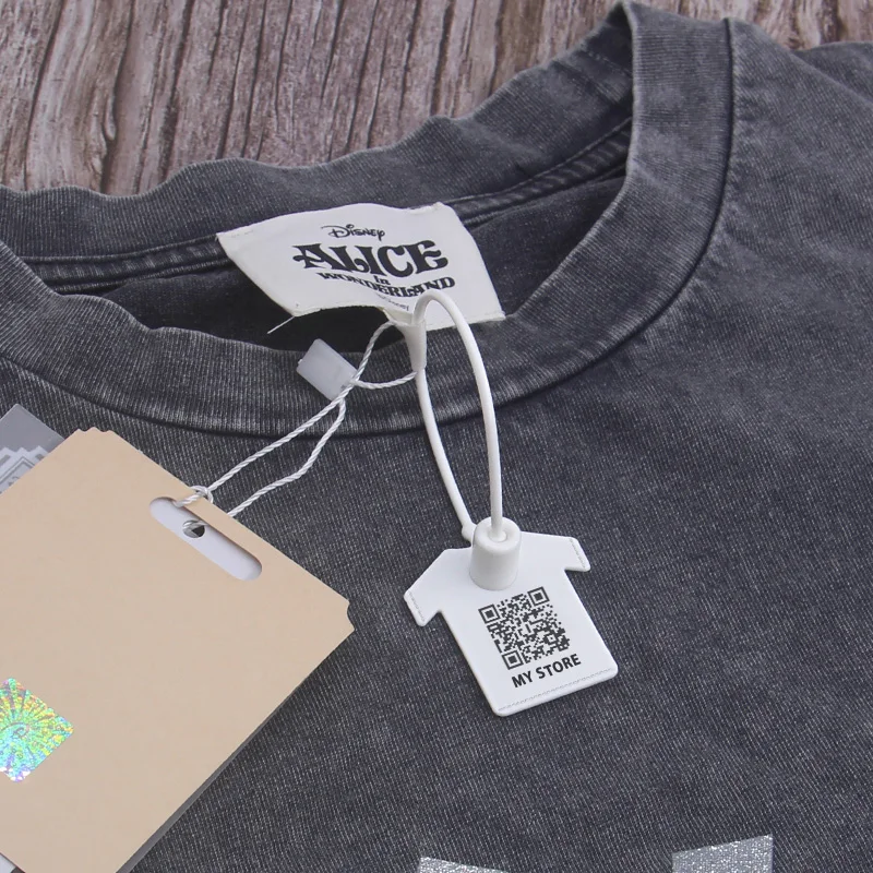 100 шт. изготовленные на заказ от бирки вида одежды пластиковые идентификационные