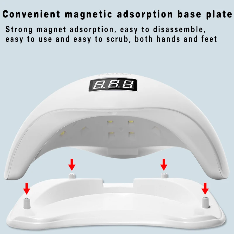 Лампа для сушки гель лака ногтей 48 Вт с ЖК дисплеем|Сушилки ногтей| |