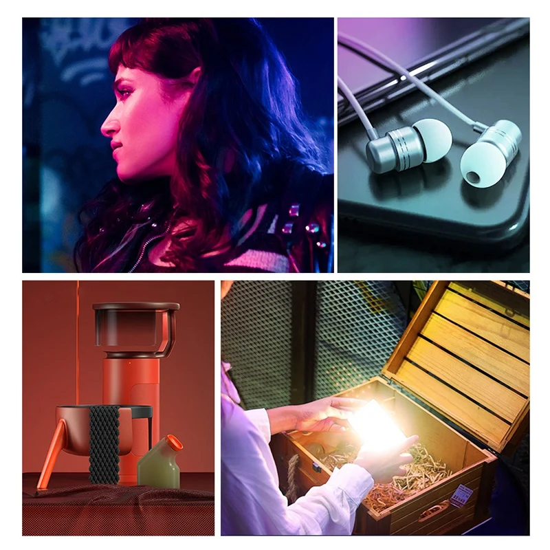 

Mini Fill Light Pocket RGB LED Light on Camera Portable Photography Video Live Fill Light for Vlog 12 Lighting Scenes