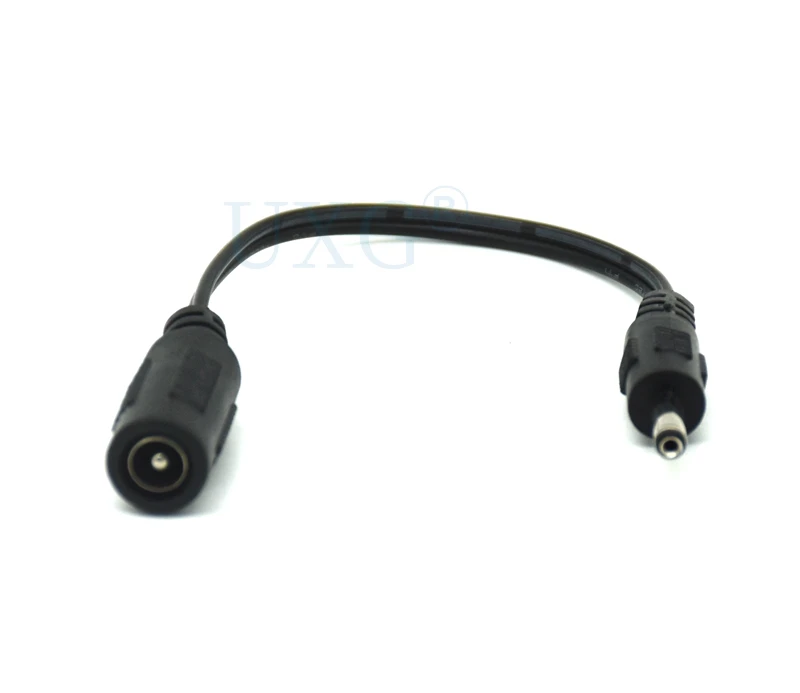

DC Power cable 3.5*1.35mm Male plug to 5.5*2.1mm Female Jack socket with about 15cm wire cable DC Power Splitter Adapter 15cm