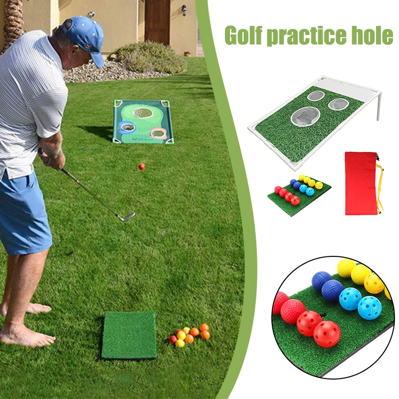 

Практичная сетка для тренировки в помещении и на улице двойного использования, качественный портативный мяч для игры в гольф, тренировочна...