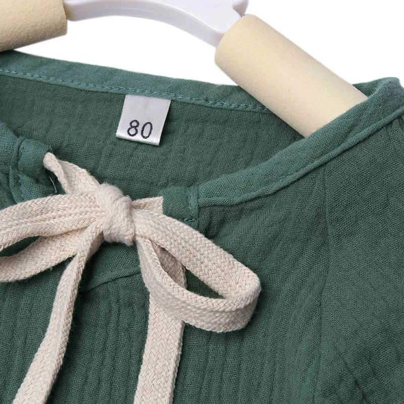 

Baby Girl Clothes Cotton Long Sleeve Baby Romper Spring Autumn Linen Playsuit Photo Props Infant Outfit New