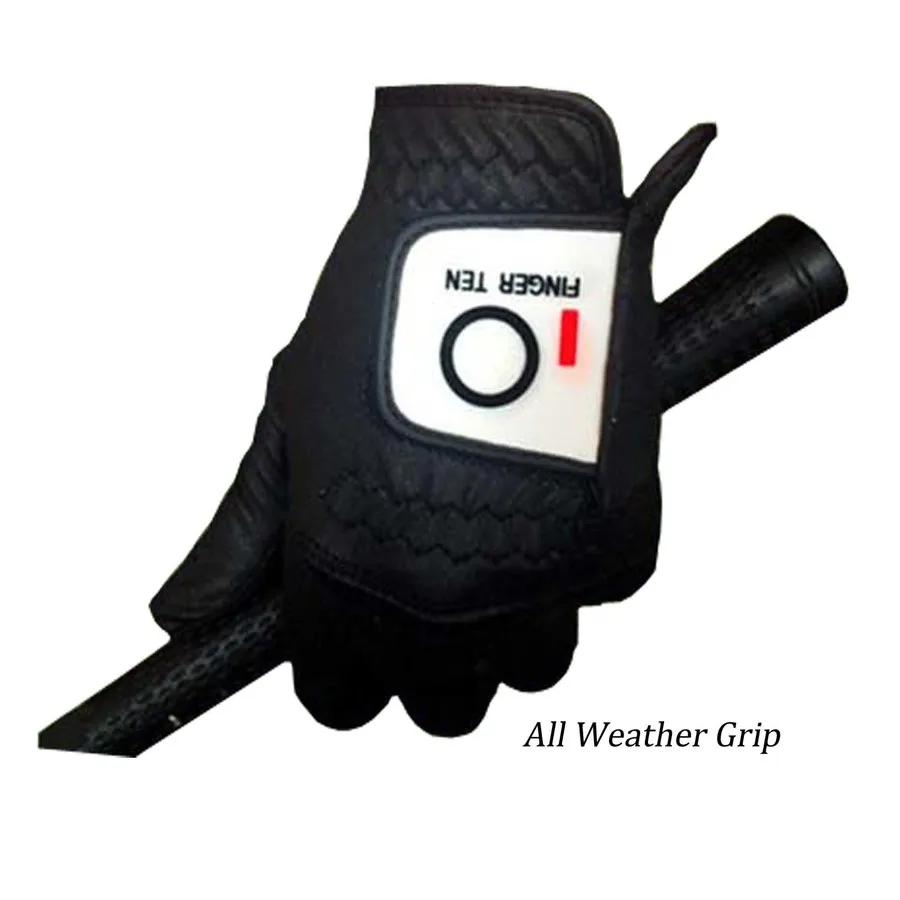 Мужские перчатки для гольфа с защитой от дождя 3 шт. черные белые левой ручкой