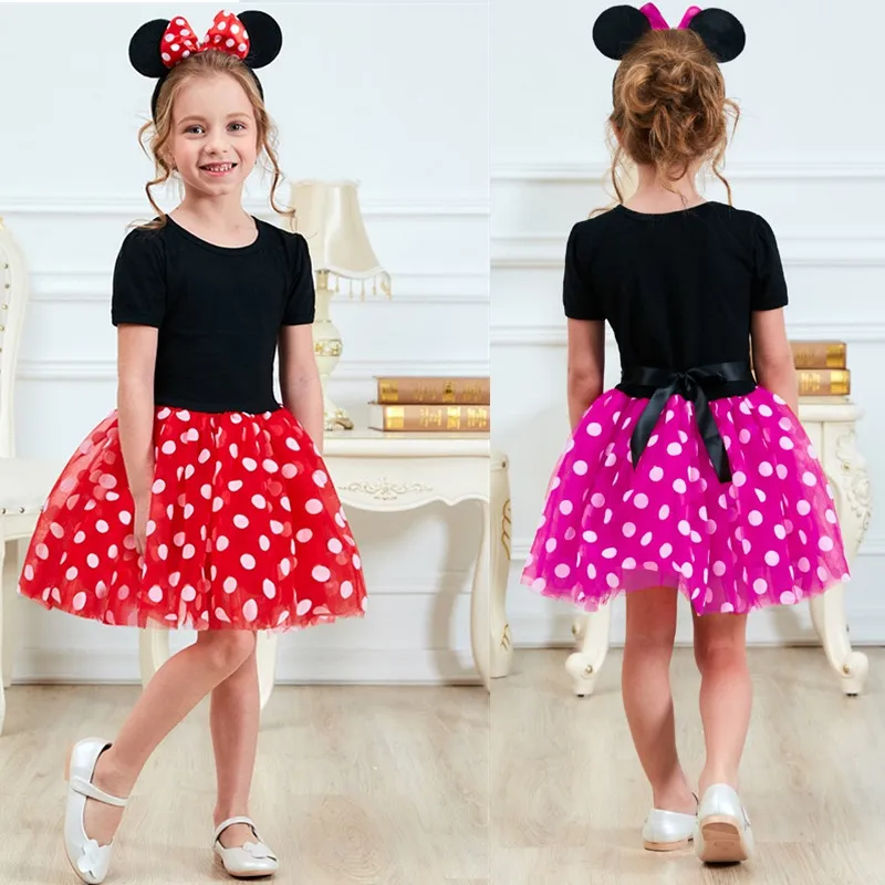 Fancy Kids Dresses for Girls Birthday Dress Up Polka Dots Costume Baby Clothing Girl Outfits Clothes | Детская одежда и обувь