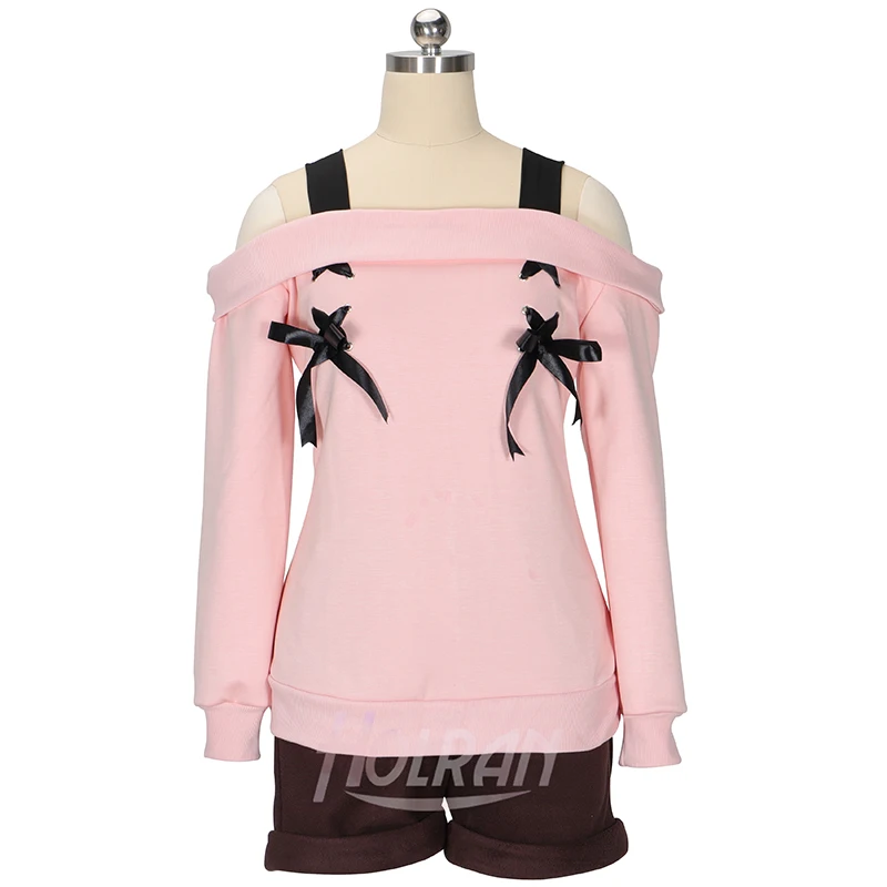 

Костюм дьявольских влюбленных Косплей Cos Komori Yui повседневная униформа косплей костюм лолита Вечерние Розовые Топы +короткие штаны