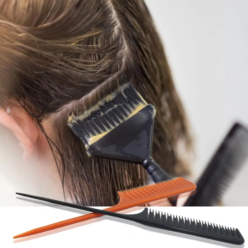 

Pro Black Hair Brushes Comb Slim Line Combing Brush Styling Tools DIY Kit Professional Plastic Hairdressing Combs For Dye Hair