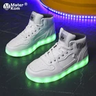 Мужские Нескользящие светящиеся кроссовки Wo, износостойкие светодиодные, светящиеся повседневные туфли для взрослых, размеры 35-44 Wo
