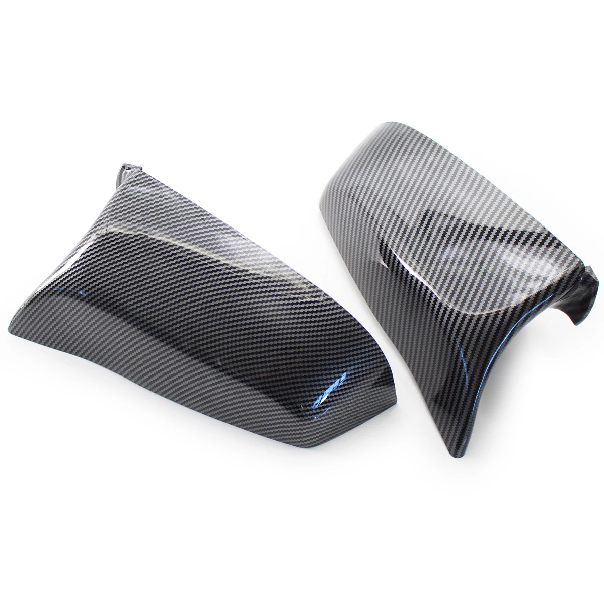 Чехол для зеркала заднего вида углеродное волокно яркий черный BMW 5 6 7 серии E60 F10 F11