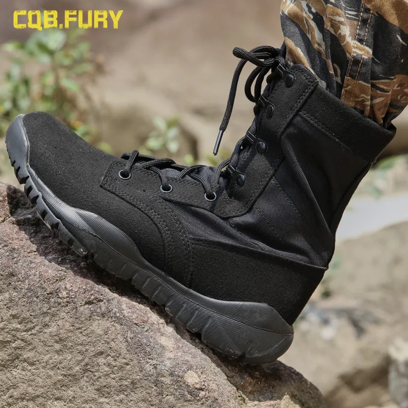 Spring Breathable Hight-top 07 Ultra-Light Combat Men's Mesh Special Forces Combat Mountain Climbing Desert Dumb Combat SHOES