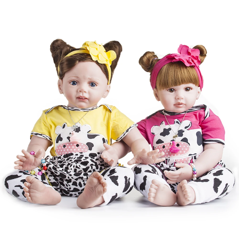 60 см новый силиконовый Возрожденный ребенок кукла игрушки принцесса Like Alive Bebe