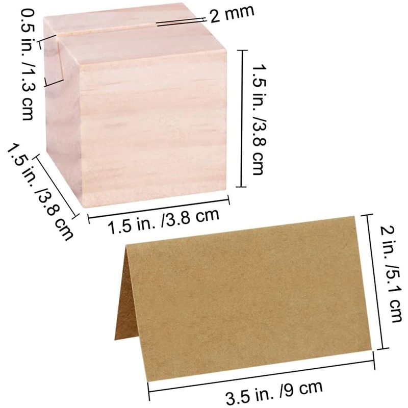 30 комплектов деревянный Настольный держатель для карт небольшой площади блок