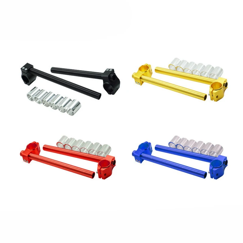 

Motorcycle CNC Aluminum Alloy Cafe Racer Handlebar Clip On Clip Ons Adjustable Separate Handle Bars Fork Handlebar