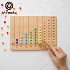 Набор игрушечных цифровых планшетов Let's make 1 шт. по методу Монтессори, экологически чистые, не содержат Бисфенол А, детские развивающие арифметические игрушки для роста