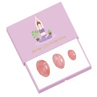 undrilled yoni egg rose quartz kegel jade eggs tightening vagina women pelvic muscle exercise tool crystal yoni massage ball