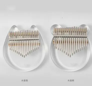 17 клавиш Kalimba акриловое пианино Mbira прозрачная клавиатура инструмент Тюнинг