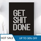 Настенное художественное полотно сделай себе, постер с цитатами для туалета, скандинавские фотографии искусства для украшения дома, туалета, гостиной