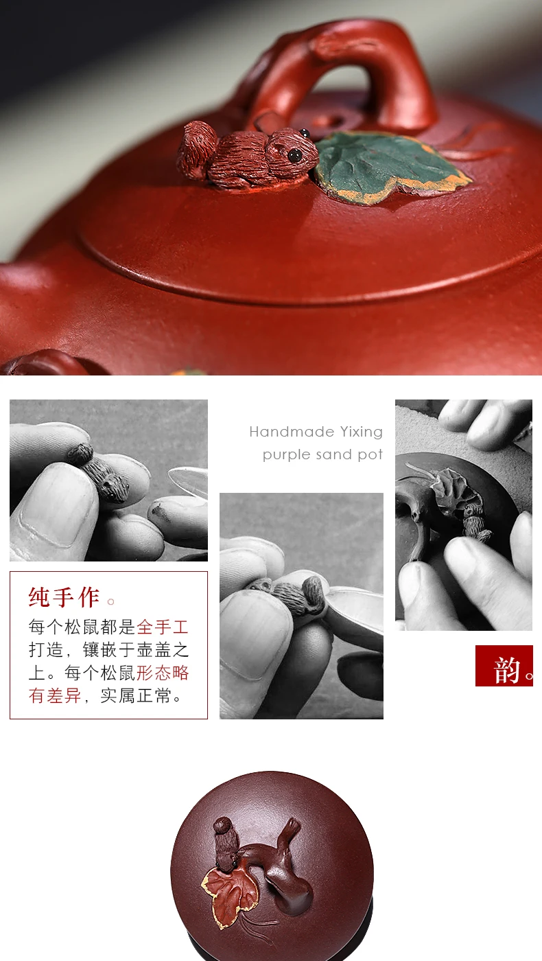 

Retro Style Teapot Pottery Purple Clay Vintage Chinese Kettle Tea Pot Luxury Tea Set Home Garden Teteras De Te Drinkware EB50CH