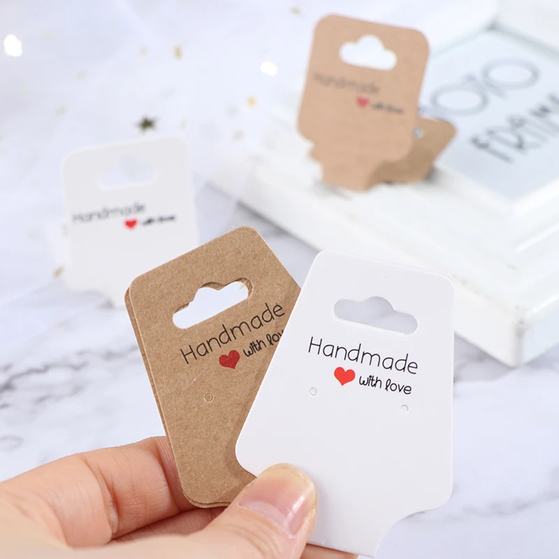 

100pcs Necklace Display Cards Blank Jewelry Cards Holder Jewelry Hanging Cards for Necklace Jewelry and Bracelets
