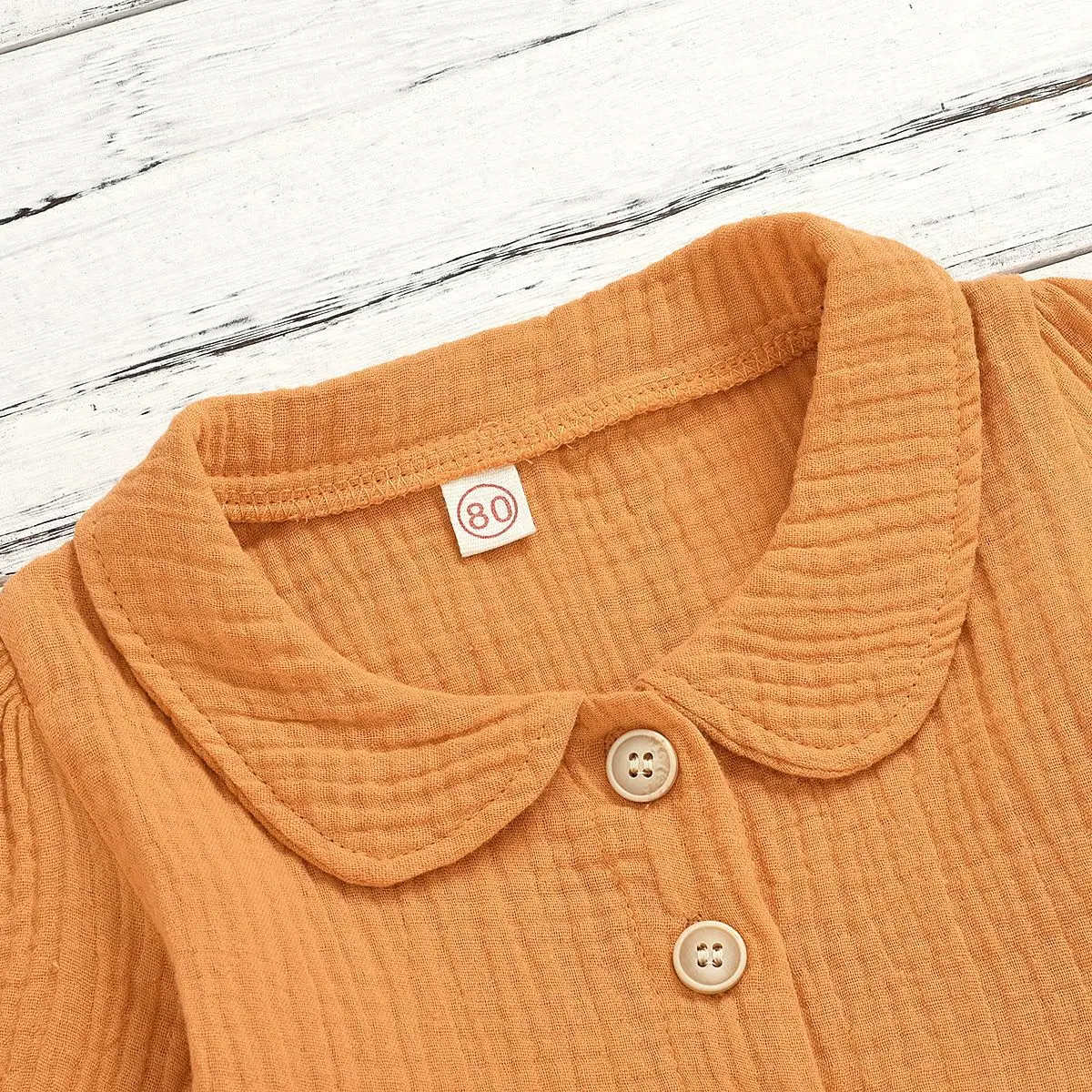 

Spring and Summer girls' college style European and American bubble cotton printed flower lapel children's skirt princess skirt