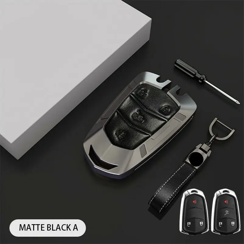

Zinc Alloy Car Smart Key Cover Case Fob for Cadillac ATX CTS CT6 XTS XT5 ELR SRX 2015-2019 Accessories
