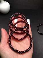 genuine natural blood red amber bracelet women men healing stretch 6 5mm abacus beads bracelet jewelry aaaaa