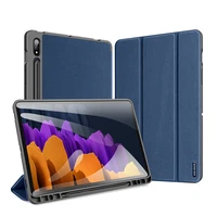 for samsung galaxy tab s7 s8 ultra smart case cover pu leather for samsung tab s7 s8 plus rotective shell auto sleep stand