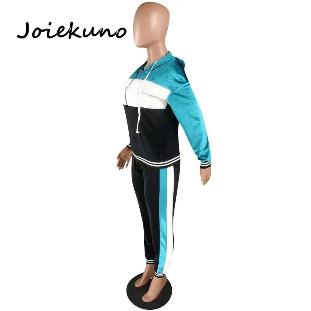Joiekuno осень весна с капюшоном сексуальный модный клубный комбинезон женский