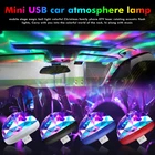 Мини USB LED RGB диско сцсветильник свет сотовый телефон свет семья вечерние шар красочный автомобиль Декор лампа кристалл Волшебный шар Рождество