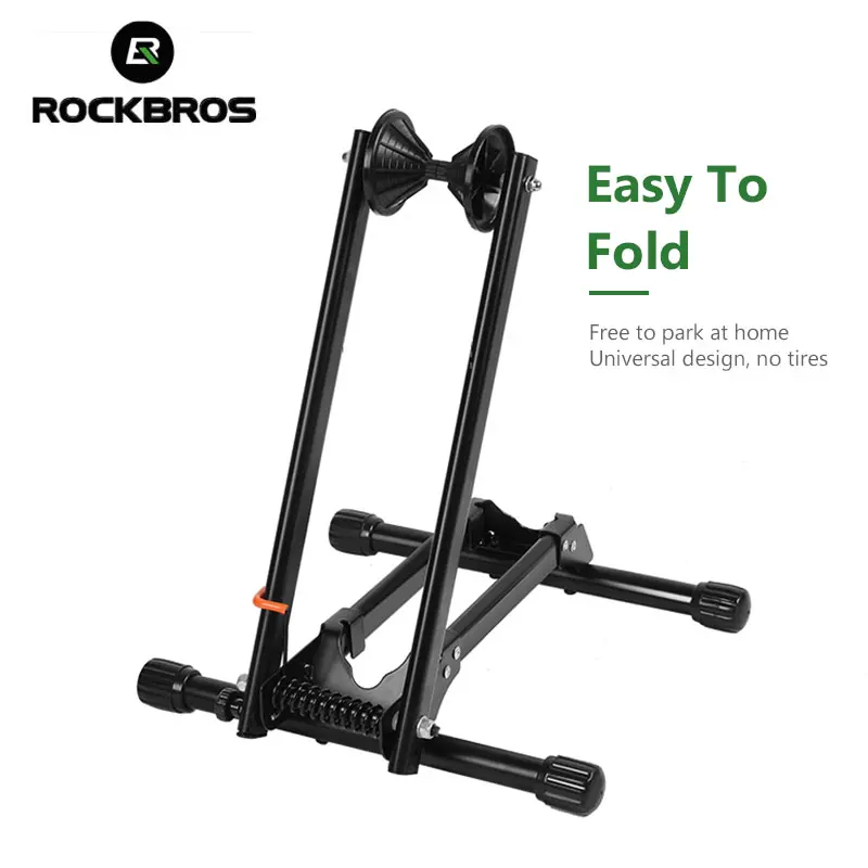 

ROCKBROS Bike Rack Adjustable Bicycle Fold Storage Aluminum Alloy High Strength Stand Non-Slip MTB Road Bike Kickstand Accessory