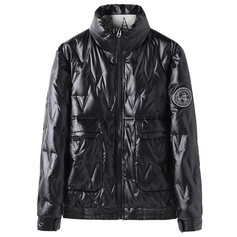 

Coat Warm Down Men Solid Winter Outerwear Thick Clothing Windbreaker Hip Hop Streetwear jacket brand Korean white duck clothes