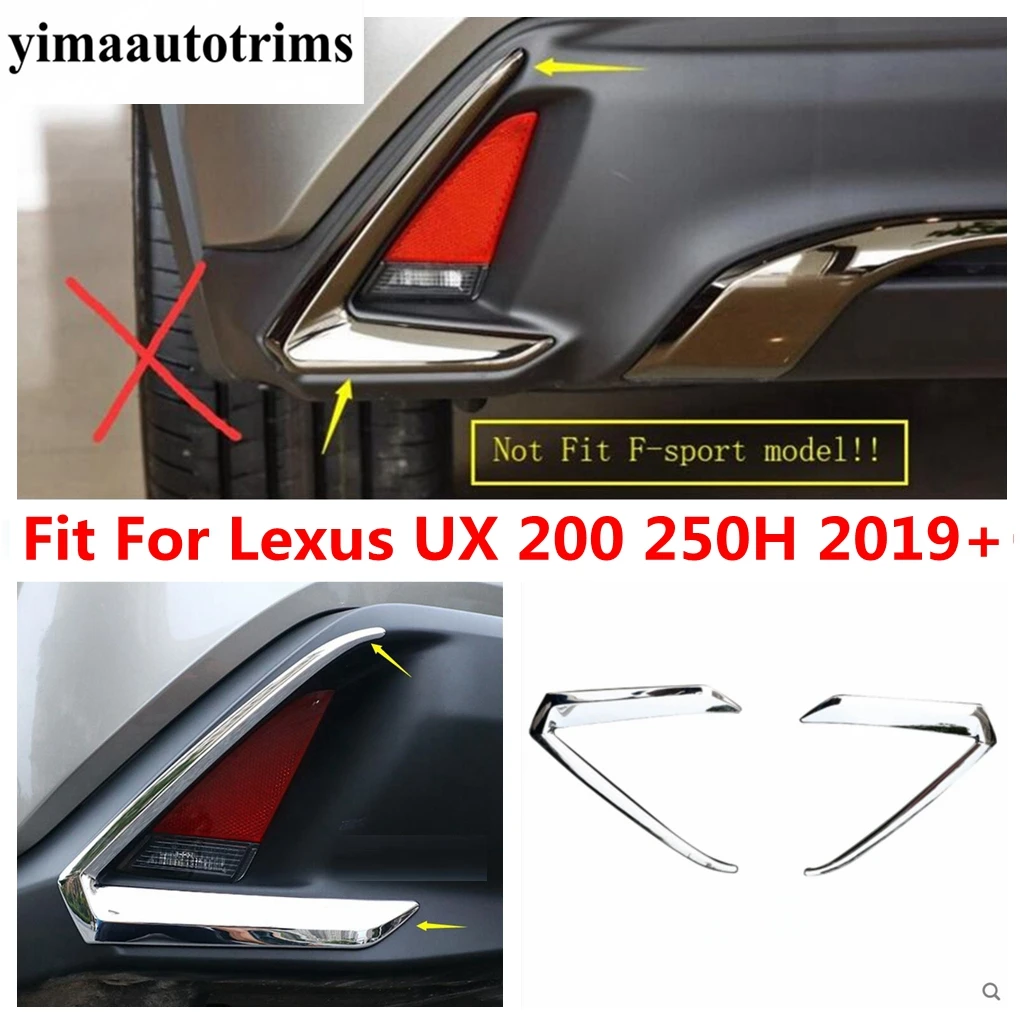 

Комплект противотуманных фар для Lexus UX 200 250H 2019-2022, задний бампер, фары, полоски для век, накладки для бровей, хромированные аксессуары из АБС-...