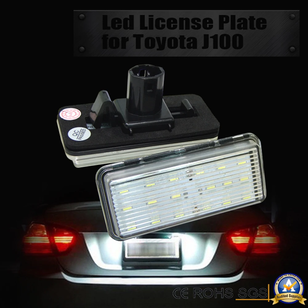 

iSincer 2pcs LED SMD license plate lights For Toyota Land Cruiser Reiz, Lexus LED Light For Car License Number Plate Light Lamp