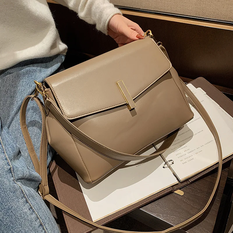 

PU Leather Bag Fashion Simply Casual Women's Handbags Designer New Fashion Casual Women's Shoulder Messenger Bag Luxury Bags