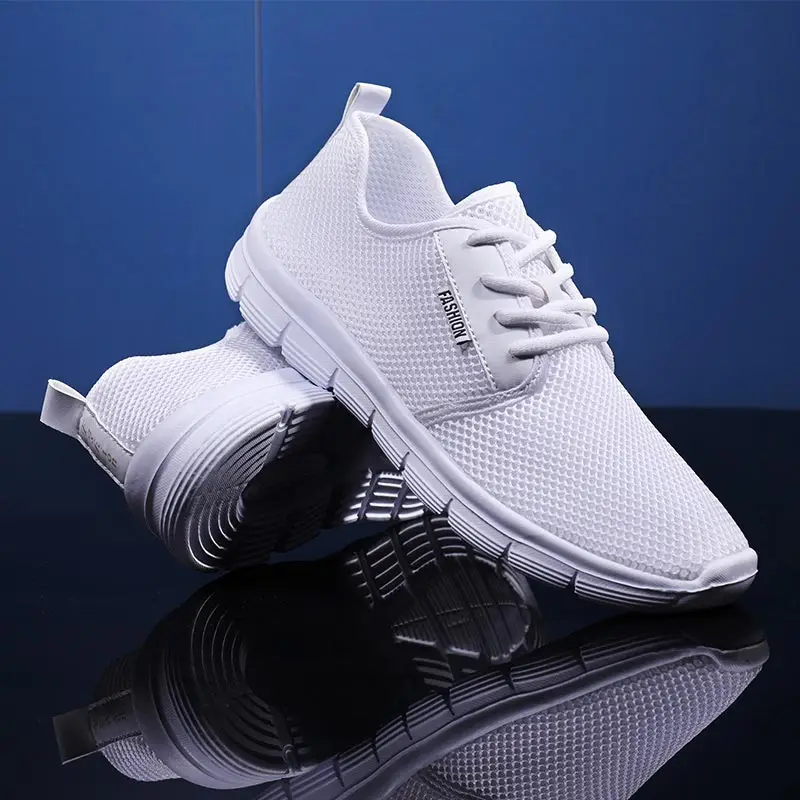 

Large Size Summer Light Weight Running Shoes Men Sport Shoes Men's White Sports Shoes for Men Sneakers Jogging Fitness Gym D-596