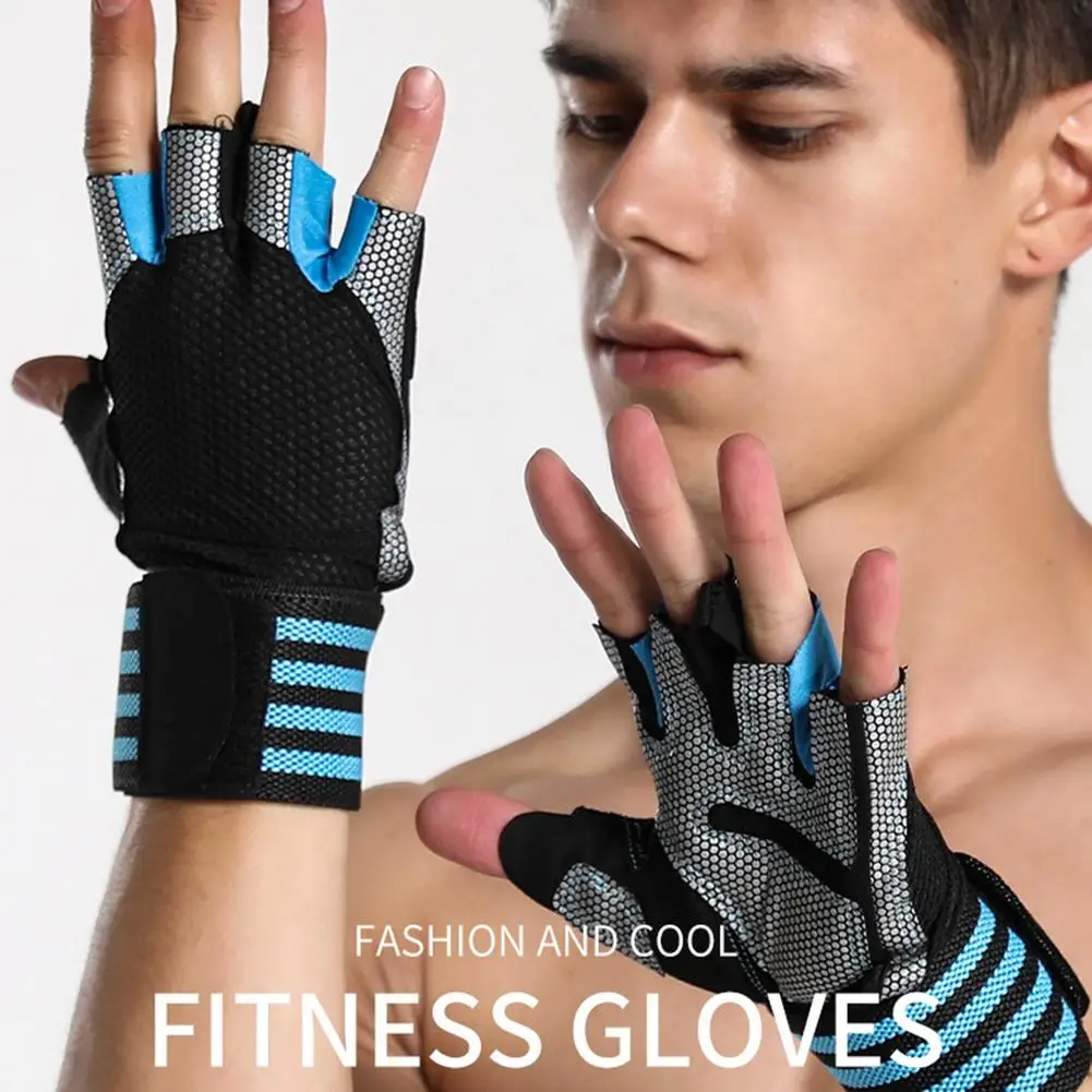 

Fitness Wrist Gloves Outdoor Sports Cycling Half-Finger Gloves