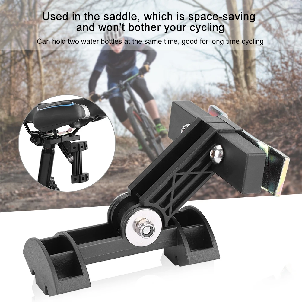 

1 Pieces Water Bottle Holder Double Bike Kettle Extension Cage Support Adapter Bicycle Handlebar Saddle Wear-resistant