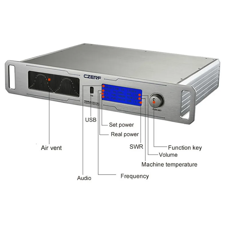 CZERF Manufacturer 400w wireless High Quality Fm Transmitter Stereo/Mono include MP3 player with outdoor big antenna kits | Электроника