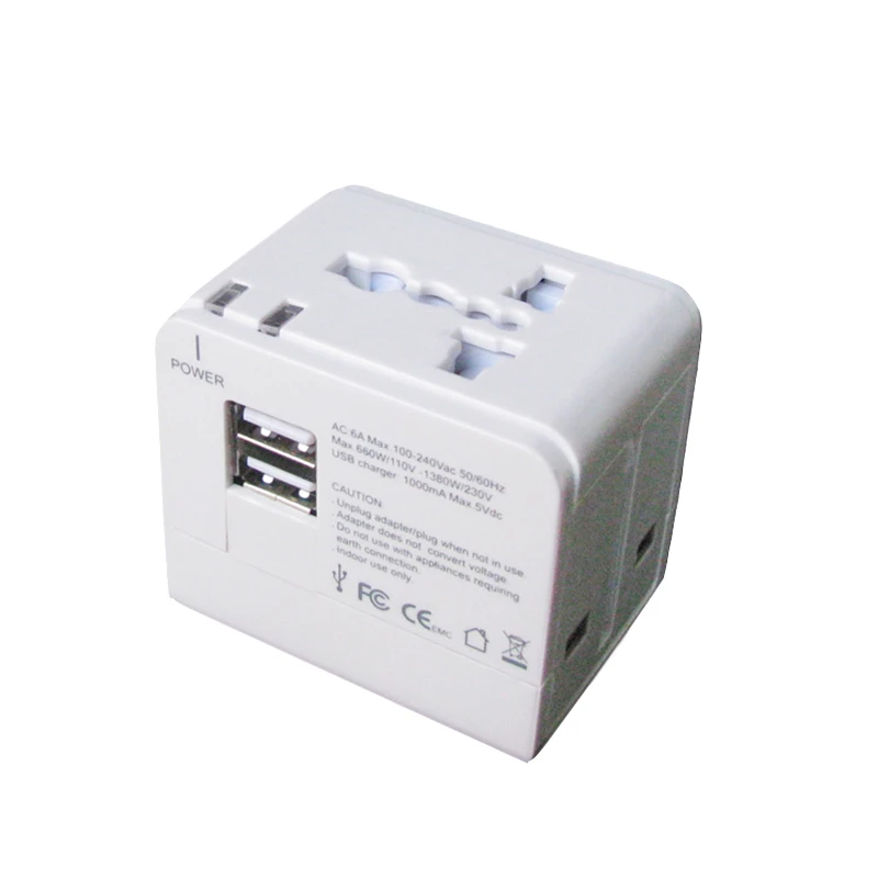 Универсальный международный Мощность подключить usb-адаптер настенный адаптер