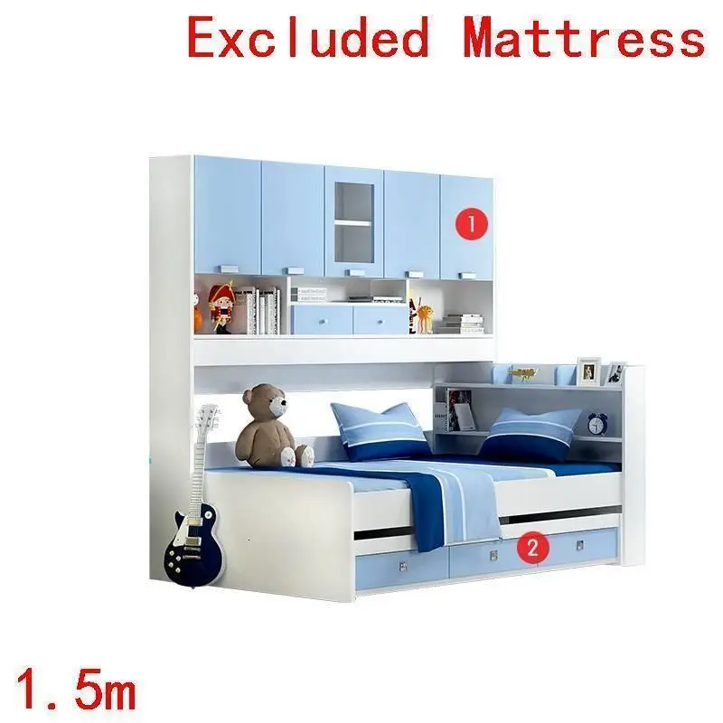 Number 1 Letto Yatak Odasi Moblin Hochbett детское гнездо ранца мебель для спальни Cama Infantil Muebles De Dormitorio деревянная детская кровать - Цвет: Number 1