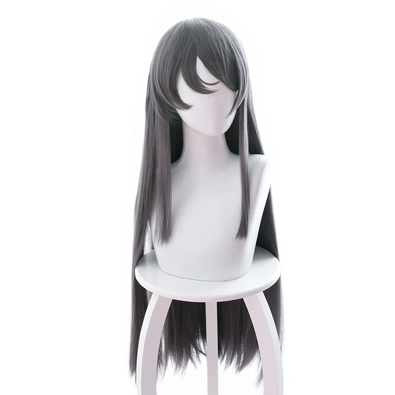 Длинный парик Sakurajima Mai серая Косплей Костюм Seishun Buta Yarou wa Bunny Girl Senpai no Yume wo Minai