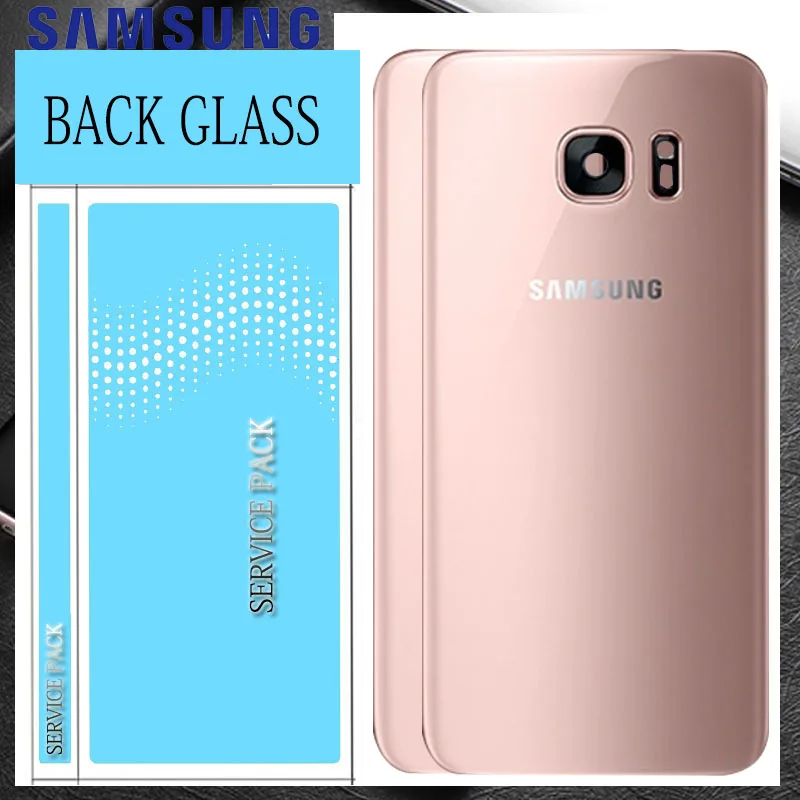 Оригинал 5 ''для SAMSUNG Galaxy S7 Edge G935 G935F батарея задняя крышка стеклянный корпус