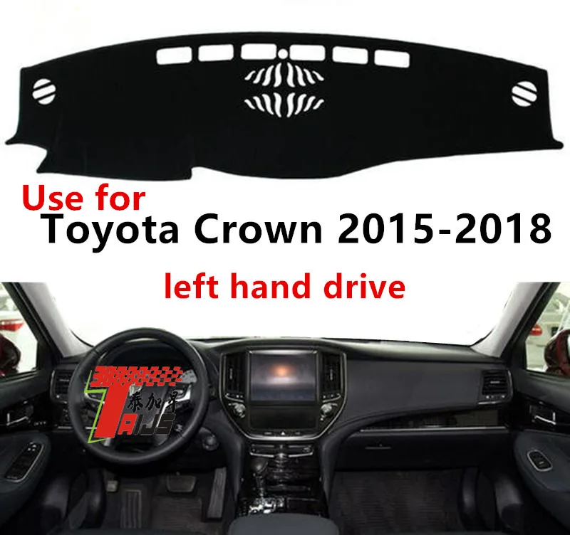 Taijs чехол для приборной панели автомобиля с левым приводом Toyota Crown 2015 2018 лавсан 3