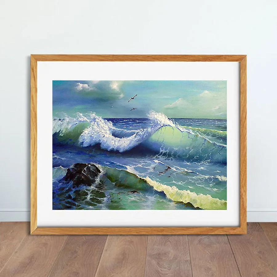 Картина из страз с изображением картины Ван Гога Санта картина 5D сделай сам