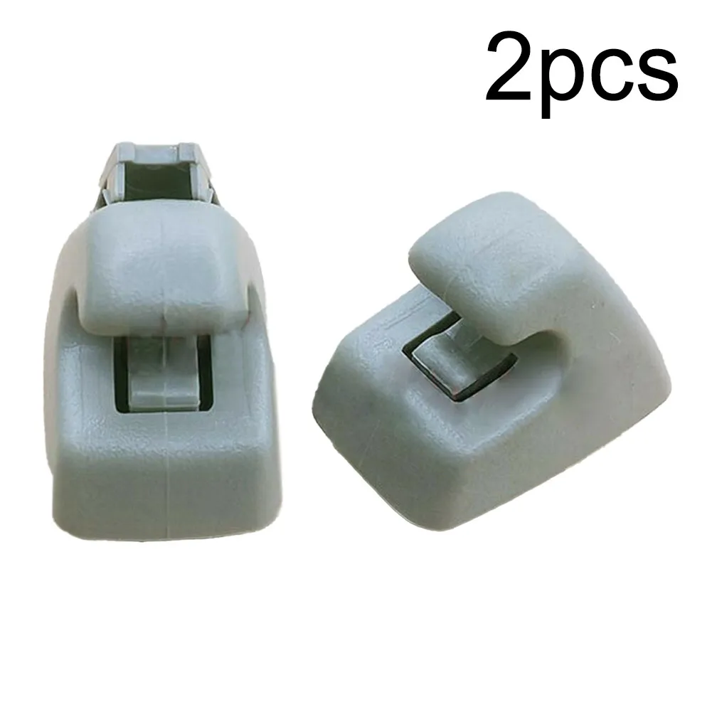 

2pcs 37mmx24mmx30mm Car Sun Visor Support Clip Hook Sun Visor Fixing Clips Gray Automobiles Interior Accessories For 95994975