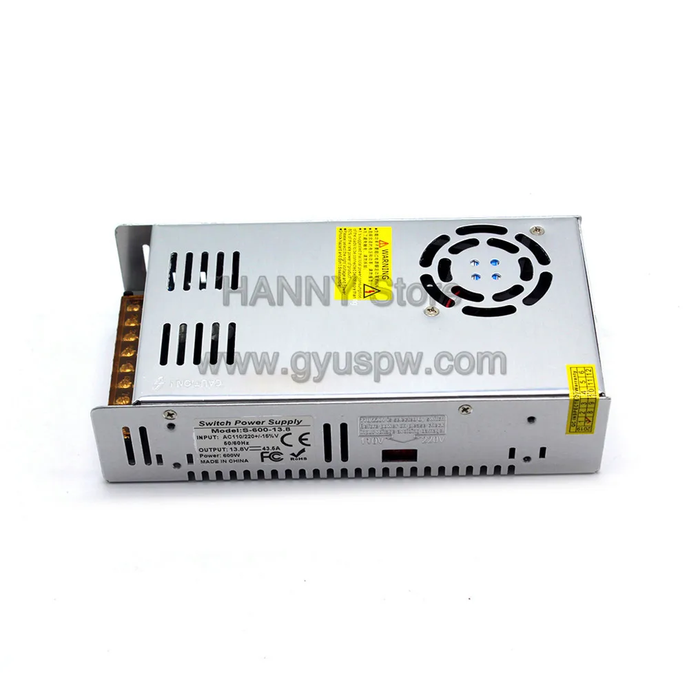 13 8 V DC источник питания 43.5A 600W трансформатор драйвера AC110V 220V к DC13.8V для