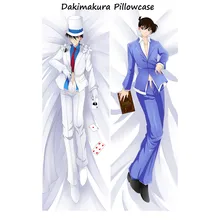 Taie d'oreiller détective Conan Dakimakura, dessin animé, fermé, oreiller corporel, Long dossier, coussin de lit, 150x50, Décor Boho  (3)