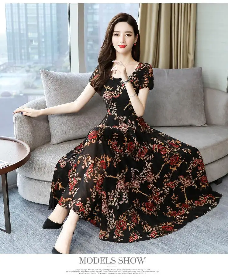 

2020 Elegant Dresses Three Quarter Sleeve Sexy V Neck Lace Dressed As vintage From Backless vestidos Maxi robe femme XL