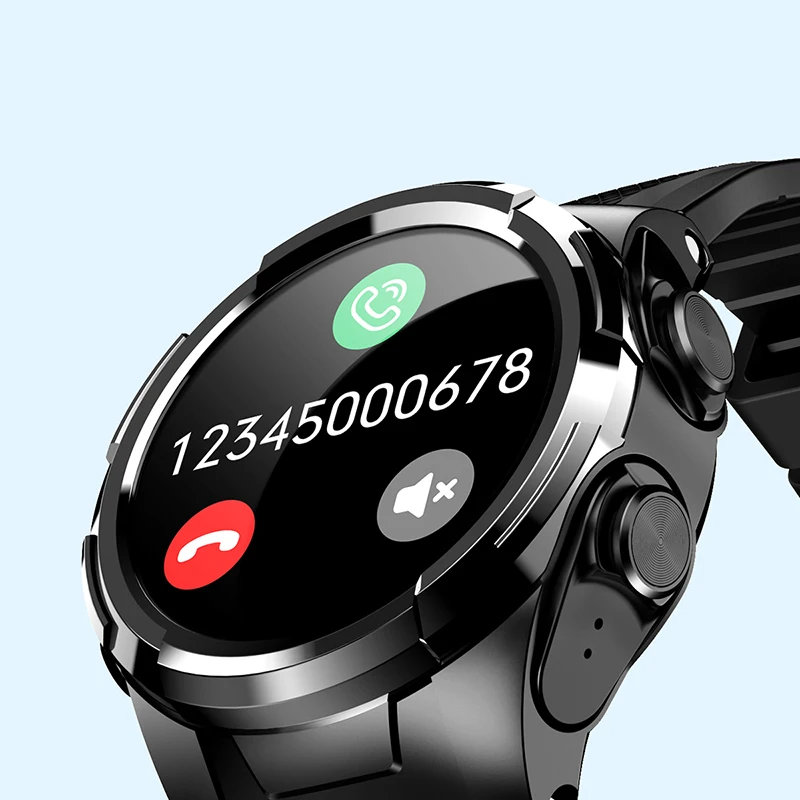 

Fashion Smart Watch Women Men Electronics Sport Watches With Wireless Bluetooth Earphone For Android Apple Watch 2in1 SmartWatch