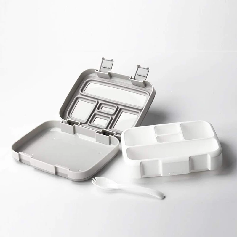 Kids Portable Lunch Box Leakproof Lunch Container Meal Prep Containers Microwave Safe Flip Lid Plastic Healthy Bento Box