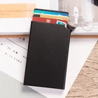 Футляр для банковских карт BISI GORO, металлический, с RFID-защитой, тонкий, для мужчин и женщин, с алюминиевым корпусом, для защиты от кражи, для кредитных карт, держатель для карт